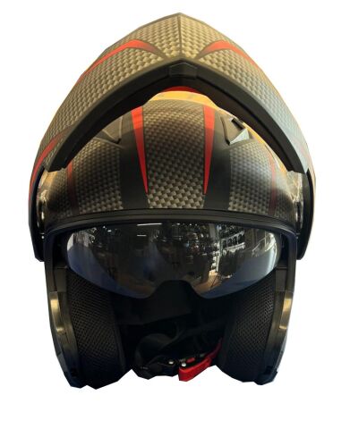 Motosiklet Kask Siyah Desenli S Beden