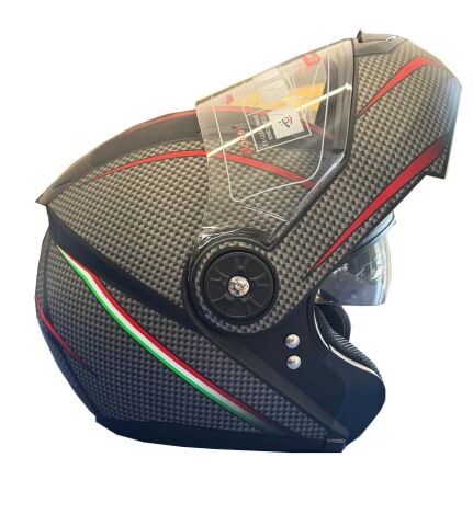 Motosiklet Kask Siyah Desenli S Beden