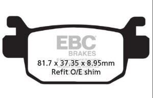 Pcx 125 Arka Disk Balata EBC 2025 Delux