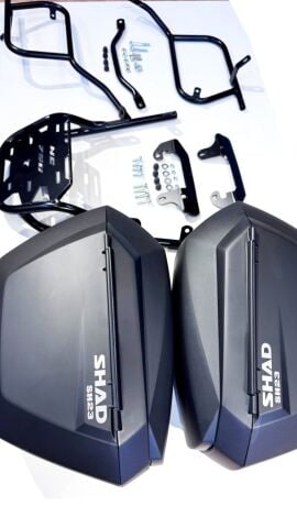 NC 750 Çanta Demiri 3'lü Set Siyah