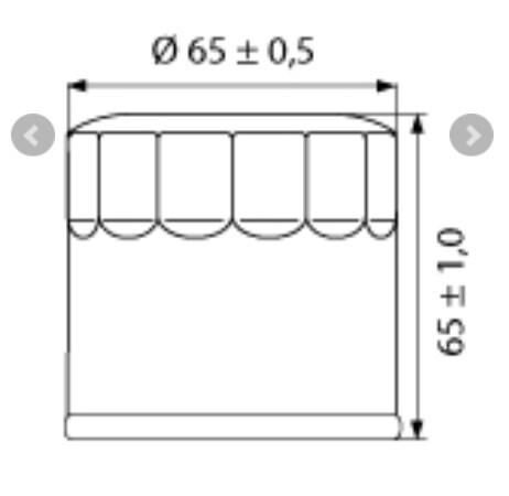ISON 204 Honda/Kawasaki/Triumph/Yamaha Uyumlu Yağ Filtresi