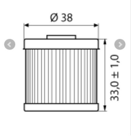 ISON 116 HONDA/HUSQVARNA Motosiklet Uyumlu Yağ Filtresi