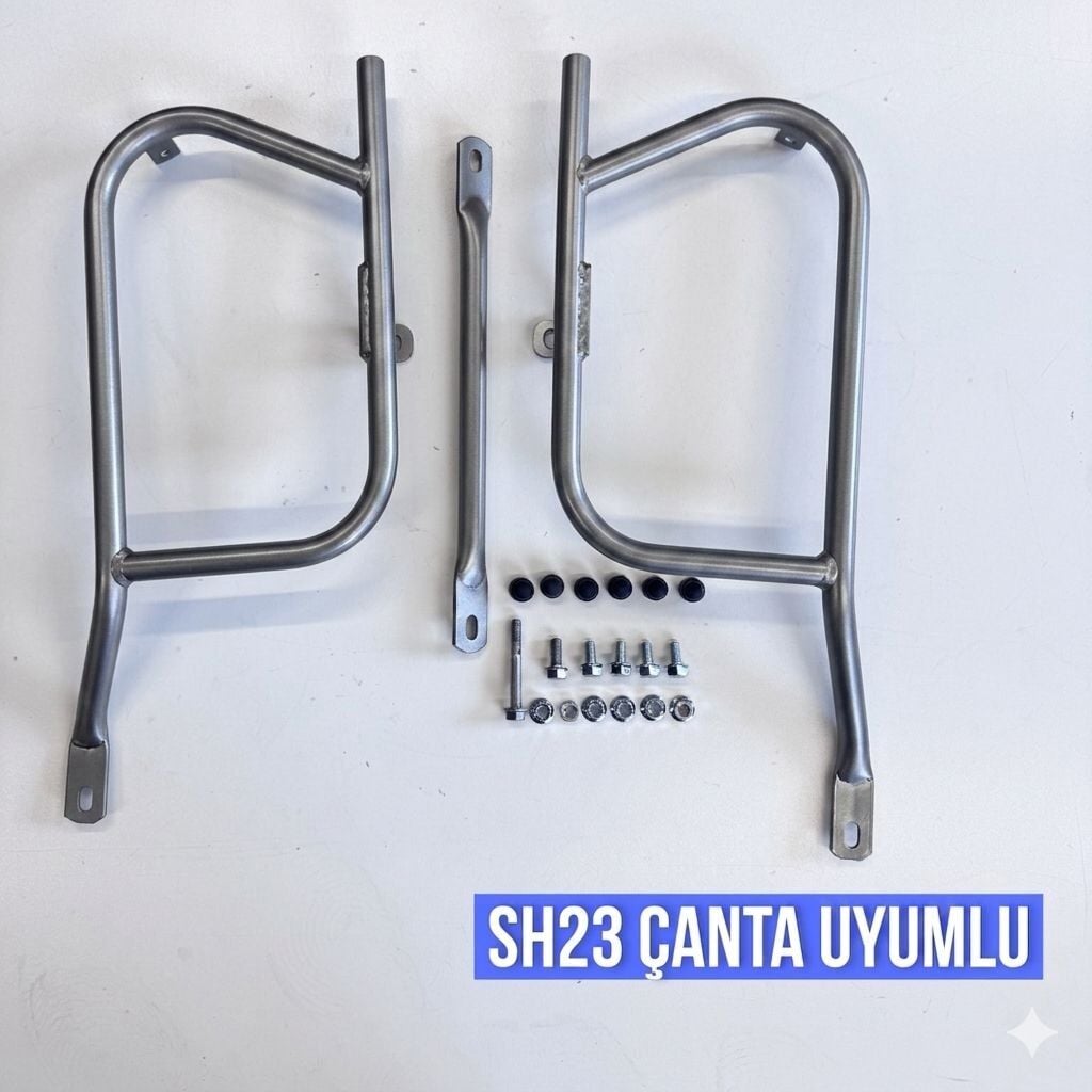 NX 500 Yan Çanta Demiri Gri-Shad Sh23 Uyumlu