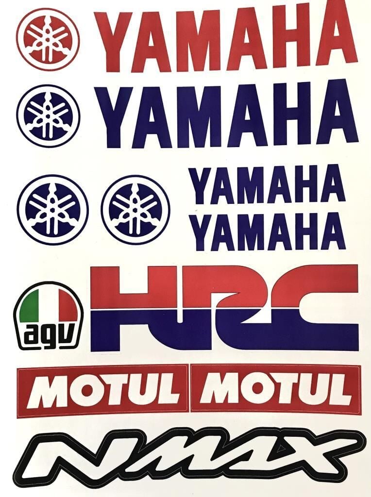 Yamaha Motosiklet Sticker - A5 Kağıt