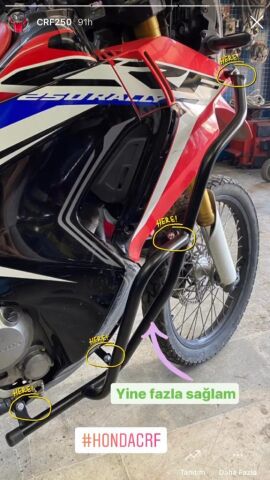 CRF 250 RALLY Koruma Demiri 2017-2020